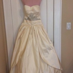 Priscella of Boston silk wedding dress